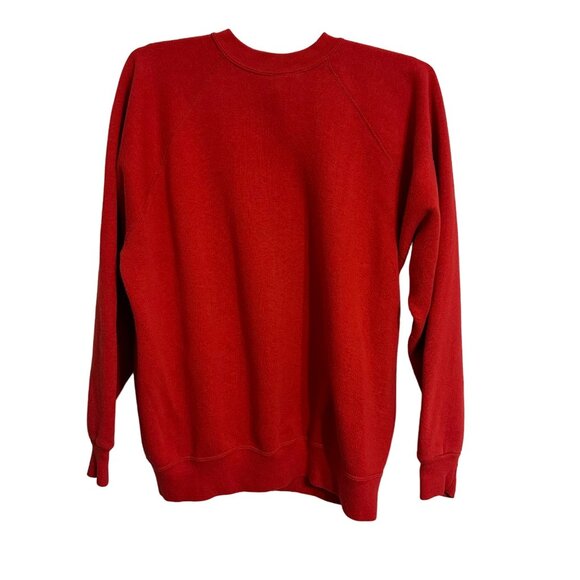 VTG 80's Hunting Excuse Red Raglan Sleeve Sweatshirt SZ L Novelty Made In USA - Picture 2 of 8